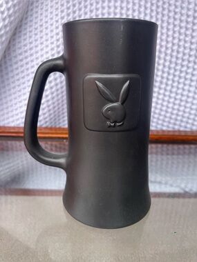 Matte Black Mug with Embossed Bunny Logo